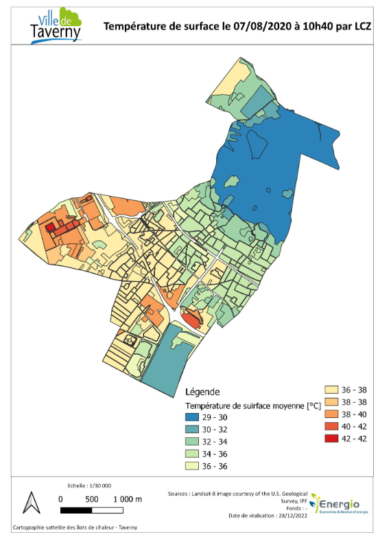 Etude de cartographie satellite à l’échelle de la commune